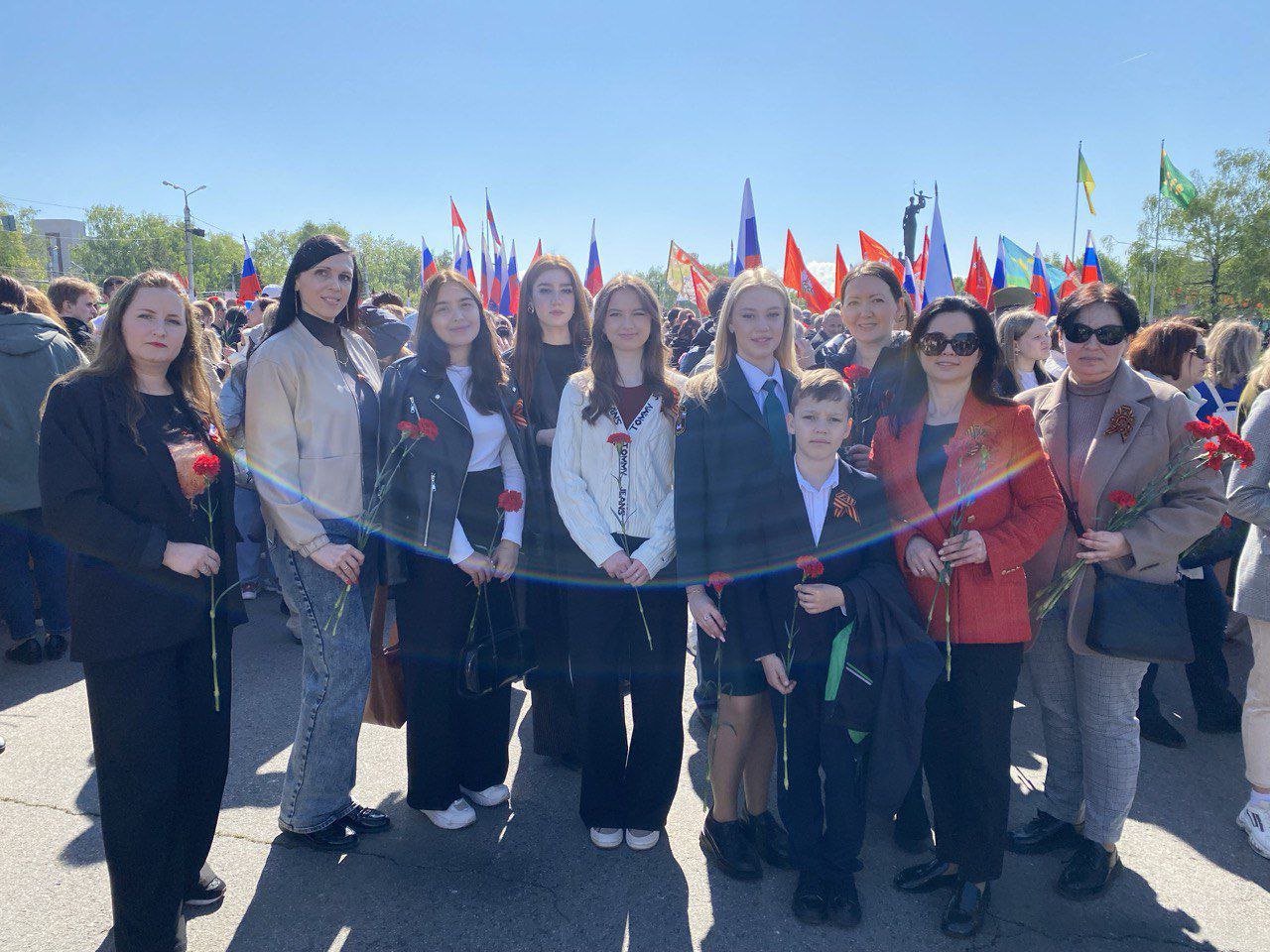 9 мая преподаватели и студенты кафедры «Цифровая экономика» приняли участие в торжественном митинге, посвященному празднованию 80-й годовщине Победы в Великой Отечественной войне.